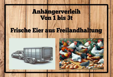 Hinweis Anhängerverleih Bild