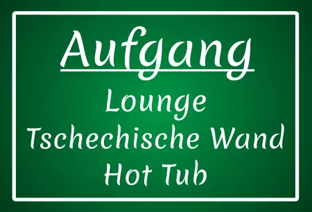 Hinweis Aufgang Bild