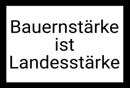 Hinweis Bauernprotest - Demo Schilder - Bauerstärke Bild