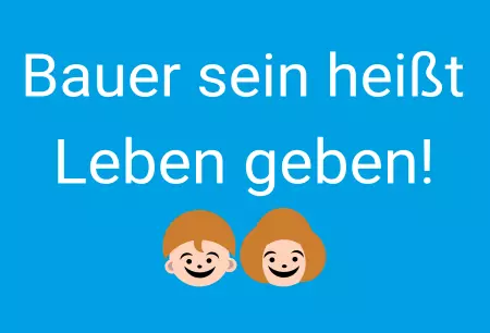 Hinweis Bauernprotest - Demo Schilder - Leben geben! Bild
