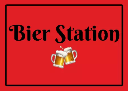 Hinweis Bier Station Bild