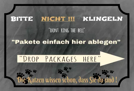 Hinweis BITTE NICHT KLINGELN Bild