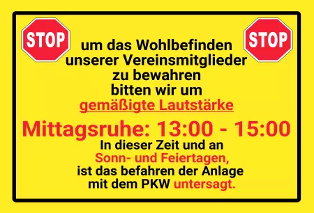 Hinweis ...bitten wir um gemäßigte Lautstärke Bild