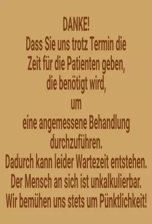 Hinweis Danke für die Zeit Bild