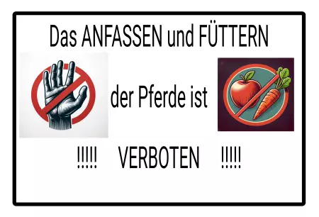 Hinweis Das ANFASSEN und FÜTTERN Bild