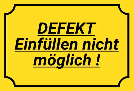 Hinweis DEFEKT Bild