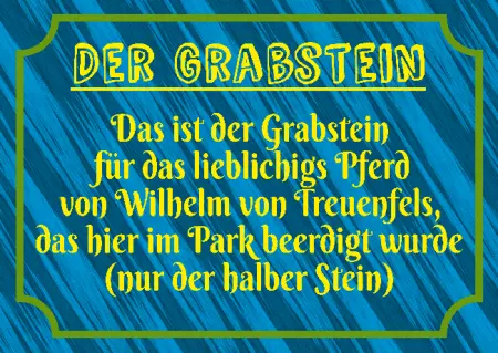 Hinweis DER GRABSTEIN Bild