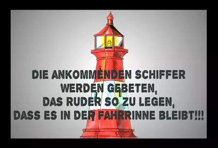 Hinweis Die ankommenden Schiffer werden gebeten, ... Bild