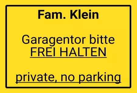 Hinweis Fam. Klein Bild