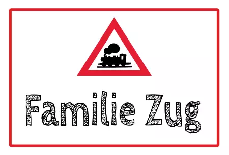 Hinweis Familien Zug Bild