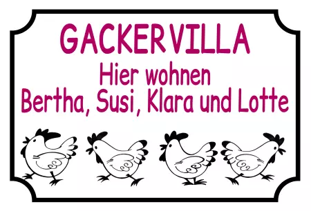 Hinweis GACKER VILLA Bild