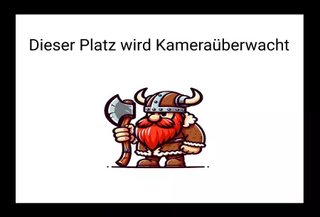 Hinweis Kameraüberwachung Bild