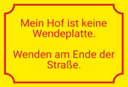 Hinweis Keine Wendeplatte!! Bild