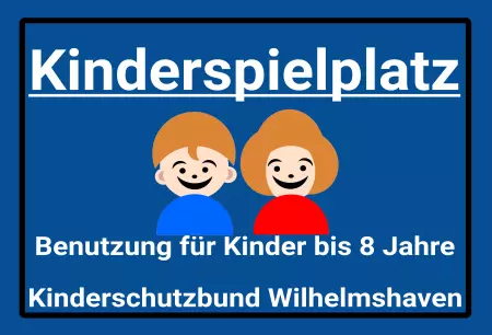 Hinweis Kinderspielplatz Bild