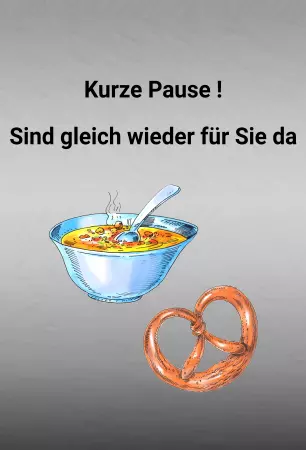 Hinweis Kurze Pause Bild