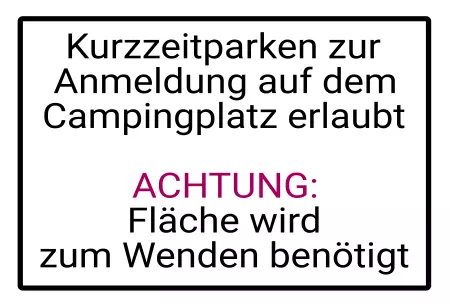 Hinweis Kurzzeitparken erlaubt Bild