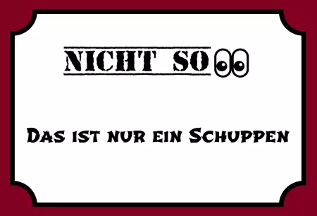 Hinweis NICHT SO Bild