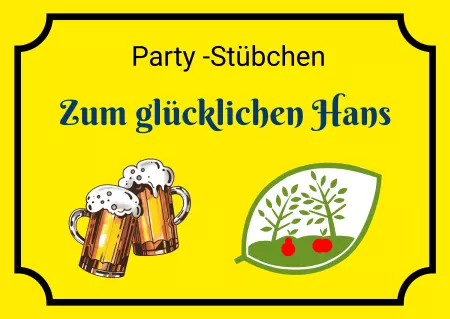 Hinweis Party-Stübchen Bild
