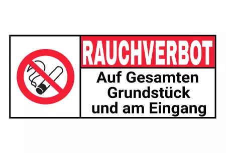 Hinweis Rauchverbot Bild