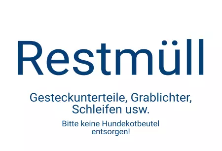 Hinweis Restmüll Bild
