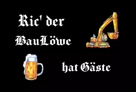 Hinweis Ric´der Baulöwe Bild