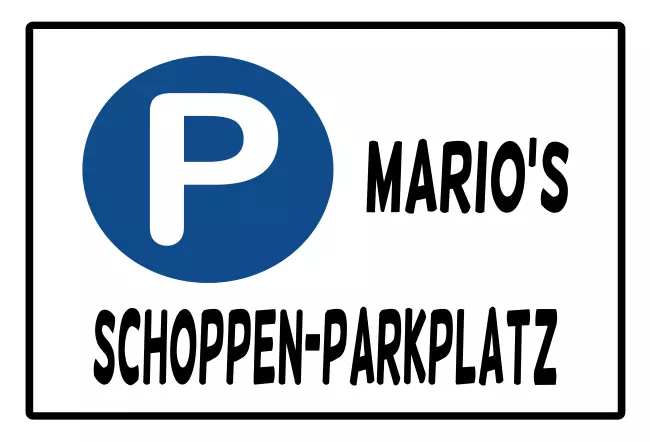  Hinweis SCHOPPEN PARKPLATZ Bild