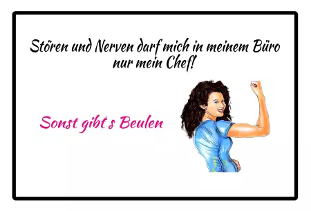 Hinweis Sonst gibts Beulen Bild