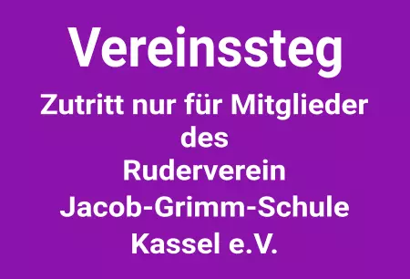 Hinweis Vereinssteg Bild