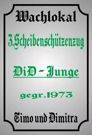 Hinweis Wachlokal Bild
